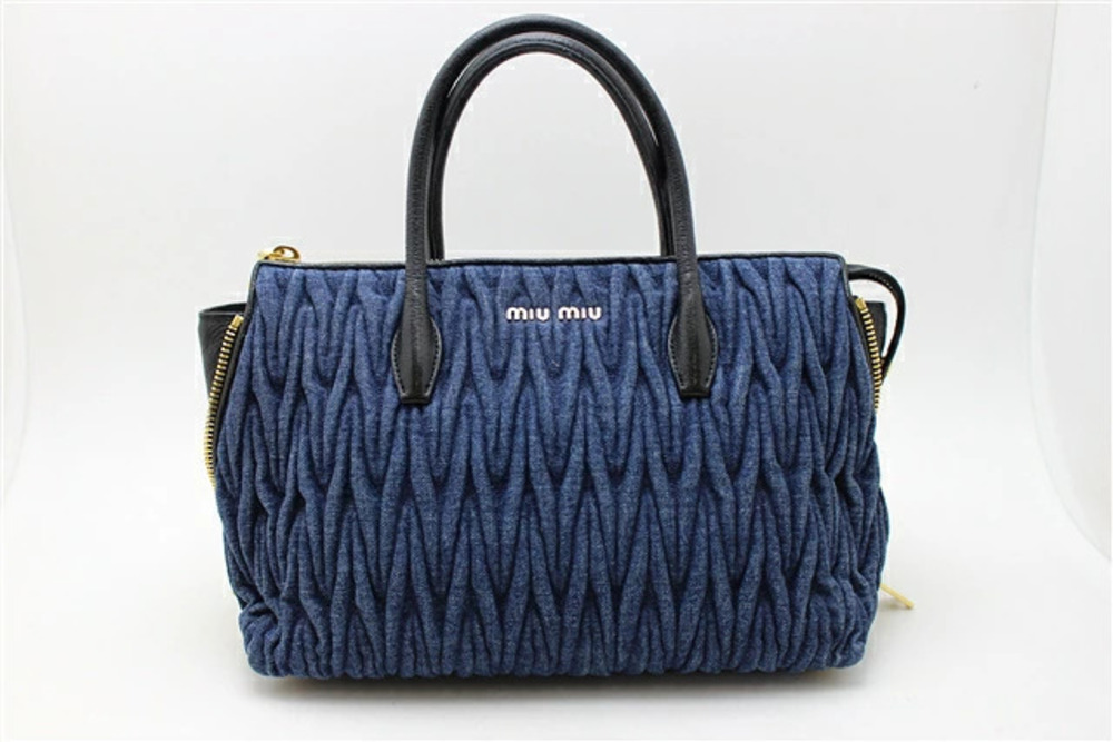 Miu Miu bag shoulder Matelasse denim